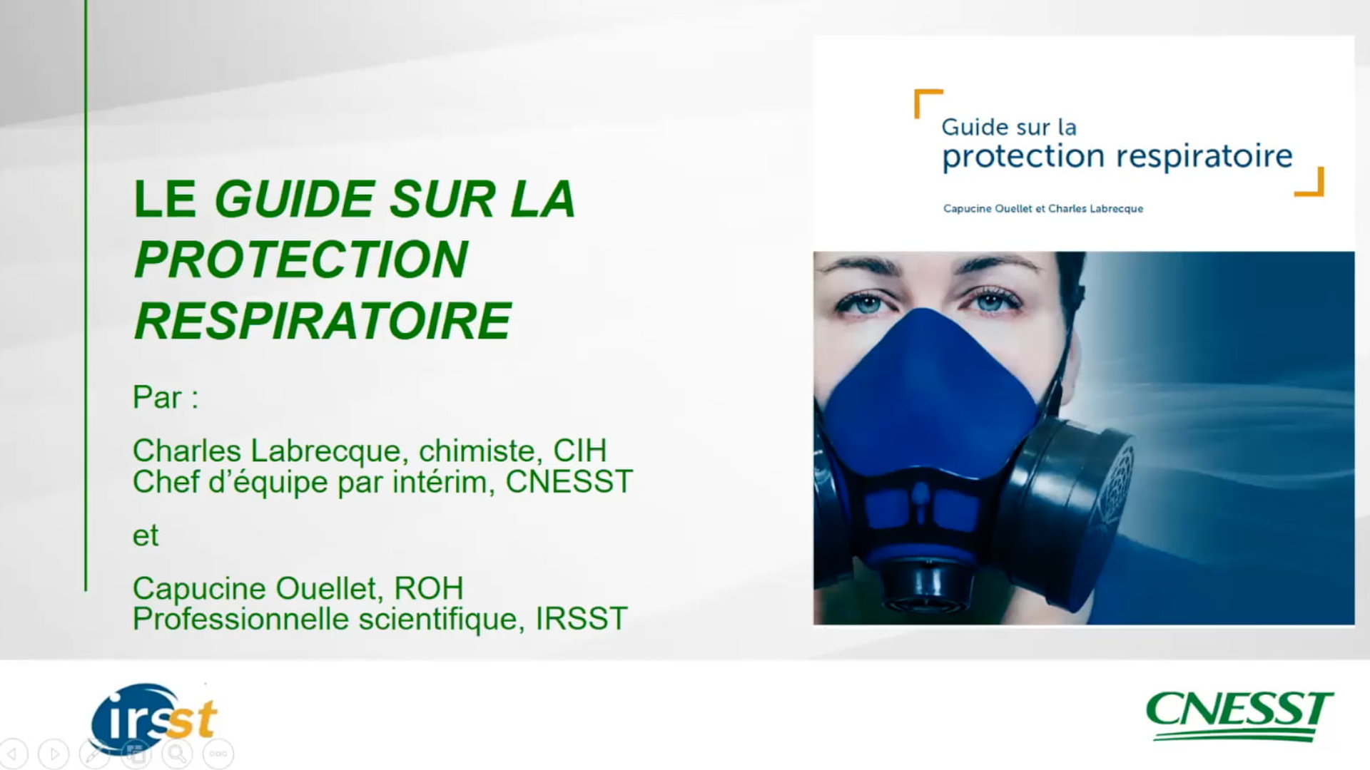 Le <em>Guide sur la protection respiratoire</em>